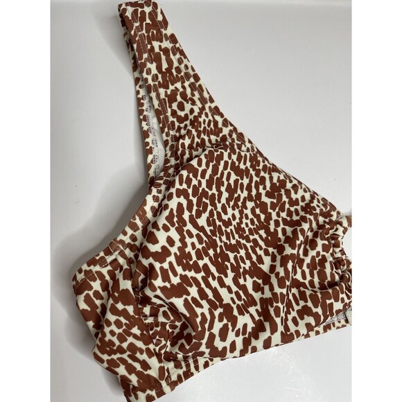 Old Navy Women’s  O-Ring Bikini Swim Top Large Padded Strap Giraffe Print - Picture 3 of 8